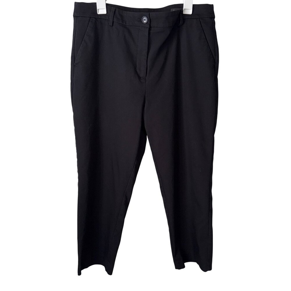 Loft Womens Black Straight Leg Pants Size 14